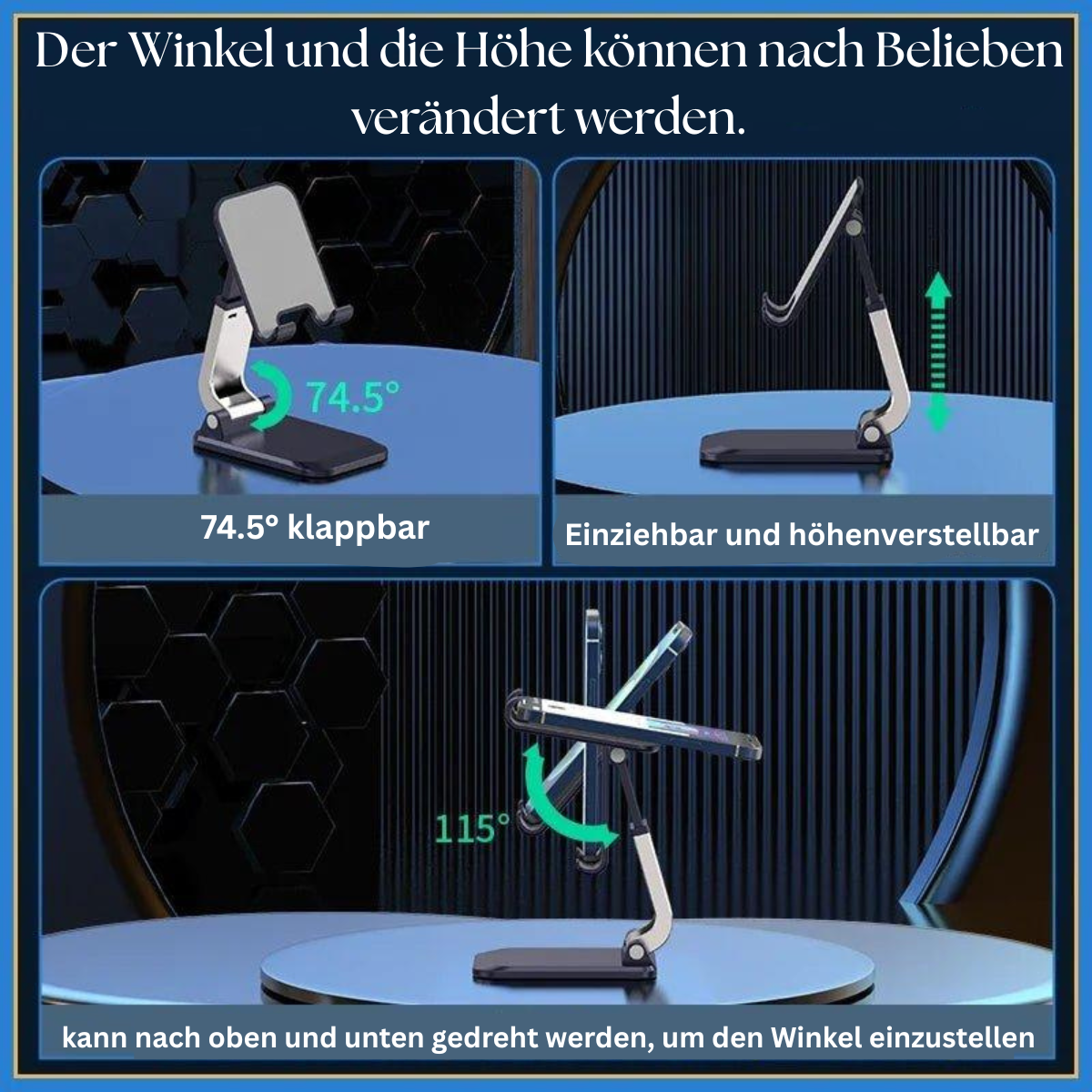 Alvierkorb Faltbarer Metall-Handyhalter