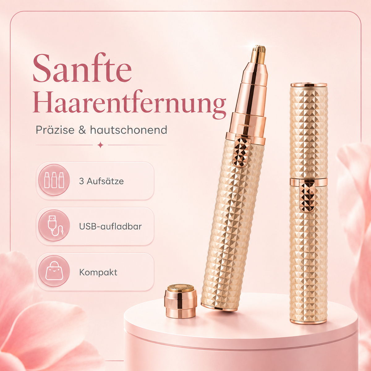 PureGlow™ – 3-in-1 Beauty Trimmer