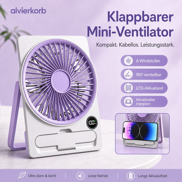 Zephyra™ – klappbarer Mini-Ventilator