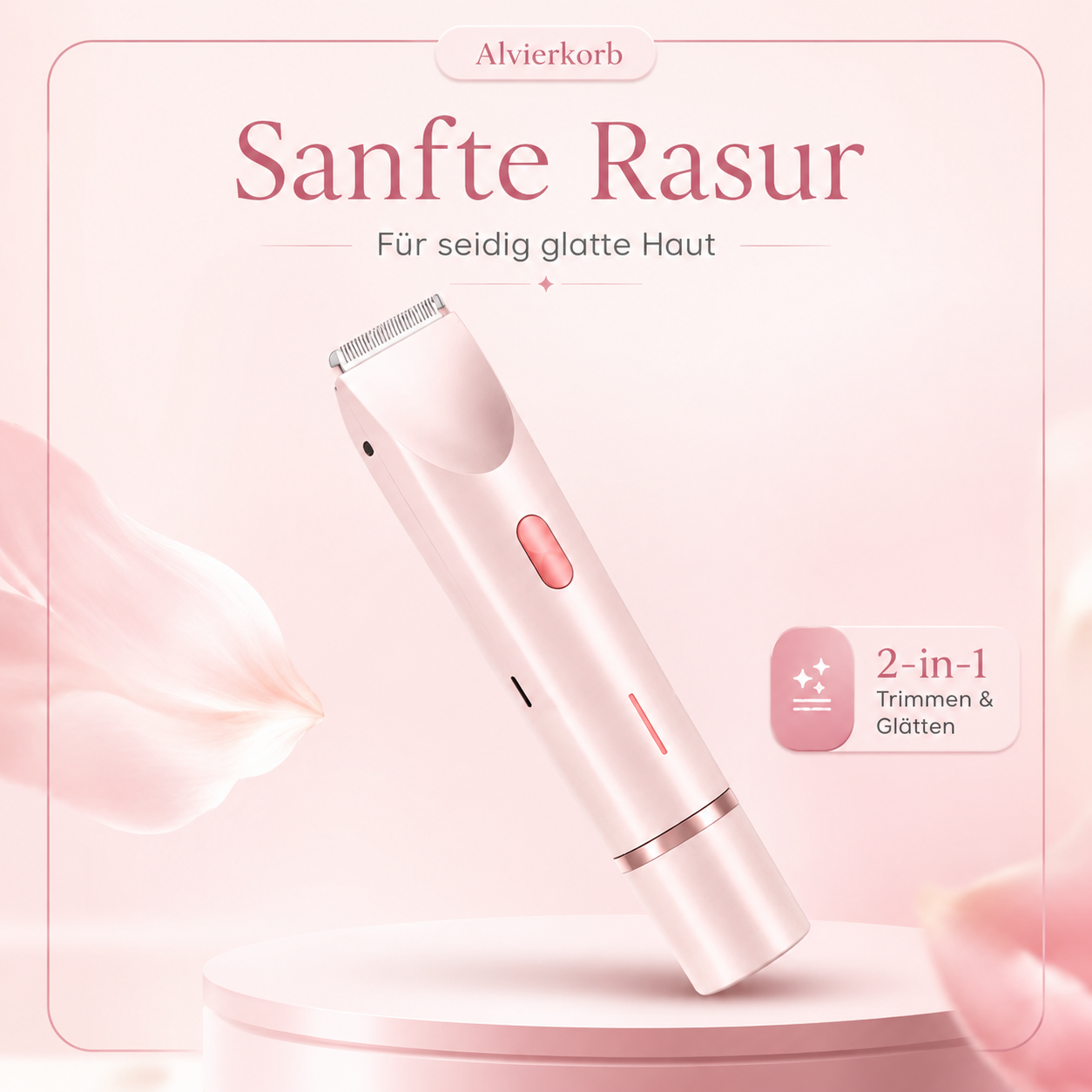 BloomSkin™ – Sanfter 2-in-1 Damenrasierer