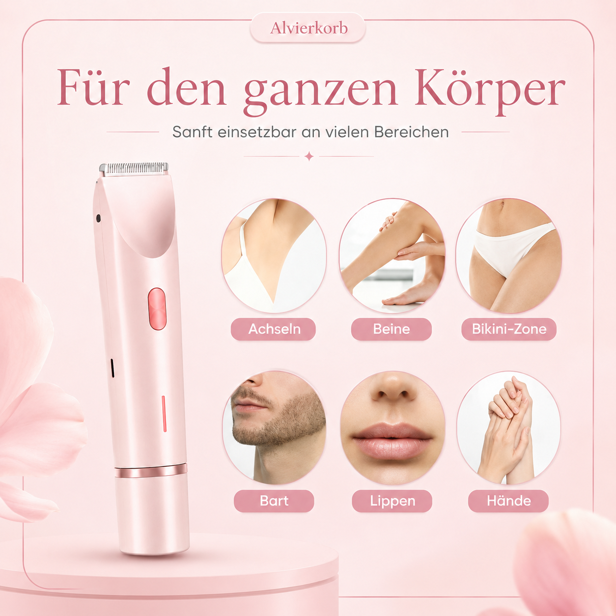 BloomSkin™ – Sanfter 2-in-1 Damenrasierer