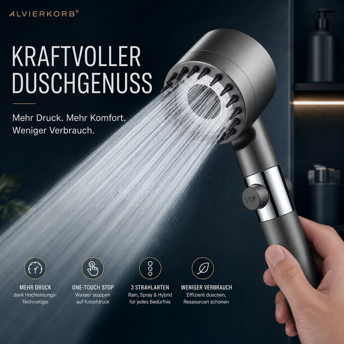HydroPulse™ Duschkopf