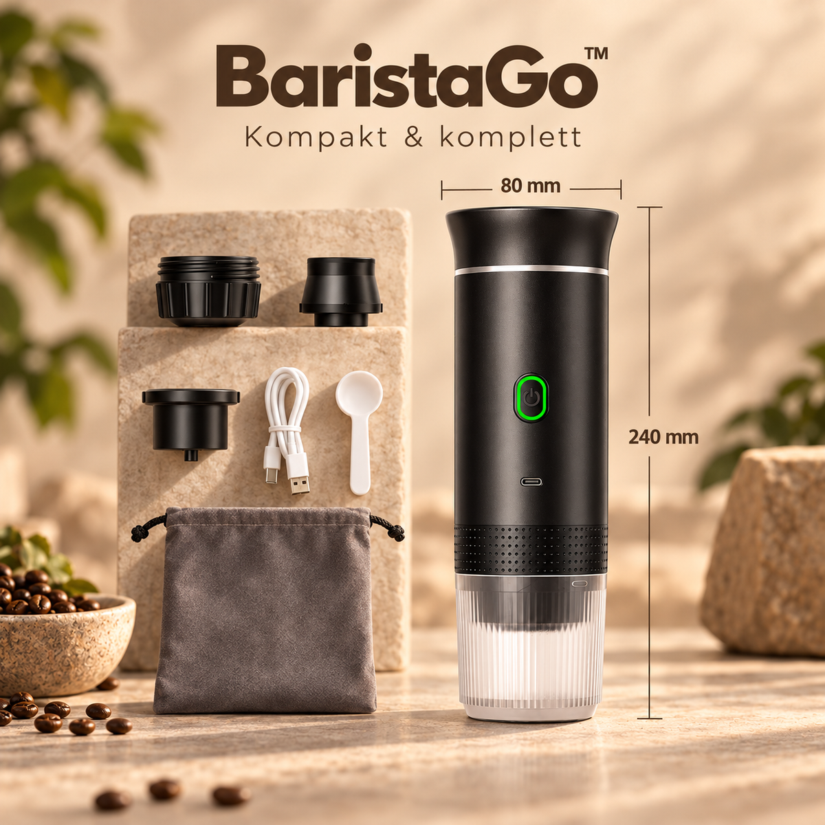 BaristaGo™ – Frischer Espresso überall