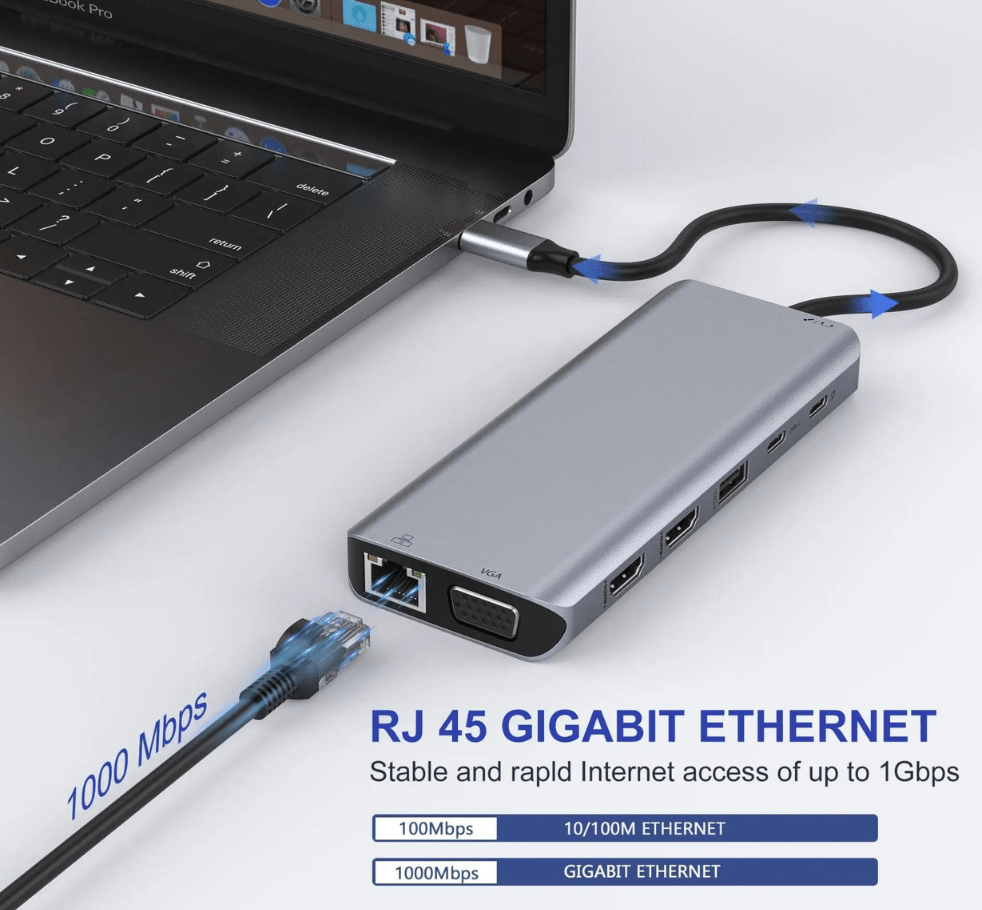 Kompaktes USB - C Ladegerät mit Schnellladefunktion – 65W GaN - Technologie - UniConnectAll in one Kit