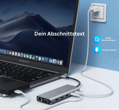 Kompaktes USB - C Ladegerät mit Schnellladefunktion – 65W GaN - Technologie - UniConnectAll in one Kit