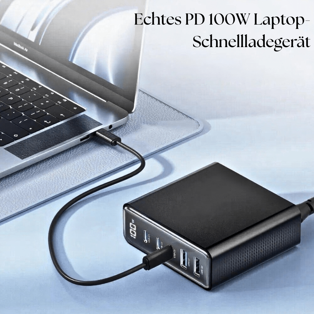 Kompaktes USB - C Ladegerät mit Schnellladefunktion – 65W GaN - Technologie - UniConnectAll in one Kit