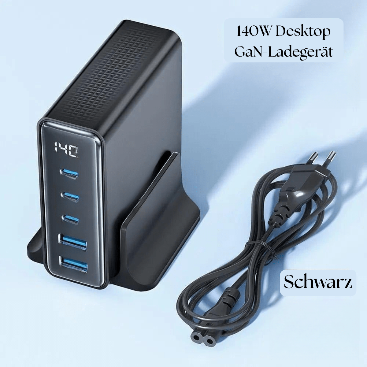 Kompaktes USB - C Ladegerät mit Schnellladefunktion – 65W GaN - Technologie - UniConnectAll in one Kit