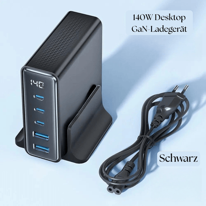 Kompaktes USB - C Ladegerät mit Schnellladefunktion – 65W GaN - Technologie - UniConnectAll in one Kit