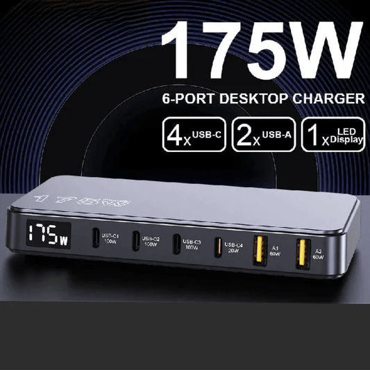 Kompaktes USB - C Ladegerät mit Schnellladefunktion – 65W GaN - Technologie - UniConnectAll in one Kit